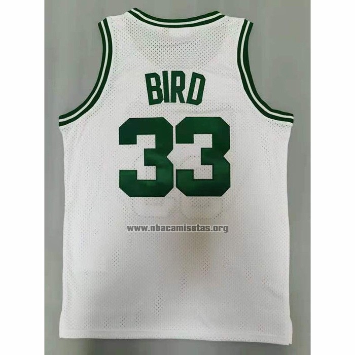 Camiseta Boston Celtics Larry Bird NO 33 Mitchell & Ness 1985-86 Blanco